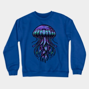 Tribal Jellyfish Crewneck Sweatshirt
